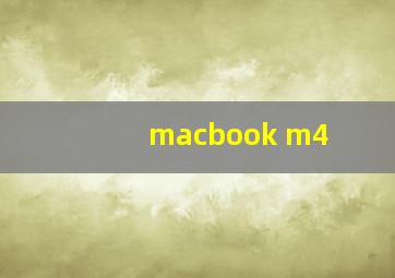 macbook m4